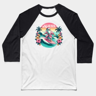 Hawaiian Santa Baseball T-Shirt